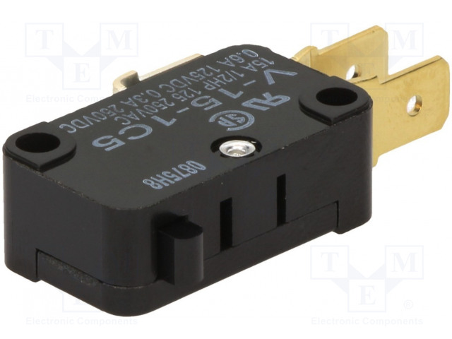 V-15-1C5.jpg Microswitch without lever 15A - Image 1