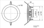 Ceiling-Mounted Speaker 10 cm 4 8 Ohms - Image 2