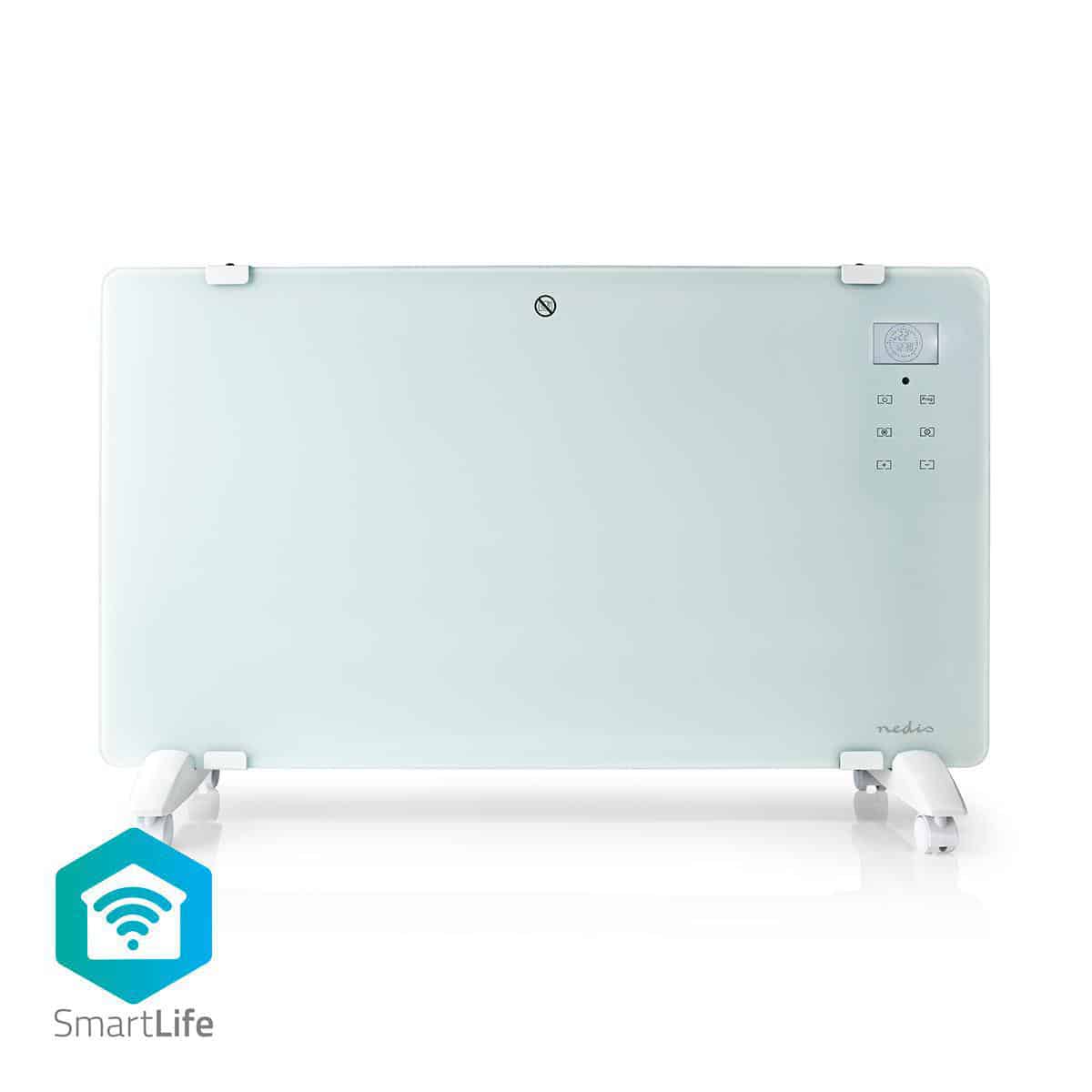 WIFIHTPL20FWT.jpg Wi-Fi Smart Convection Heater Thermostat Glass Front Panel 2000W White - Image 1