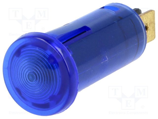 WL-01-B-12VDC.jpg Indicator LED blue 12VDC Ø12.7mm plastic - Image 1