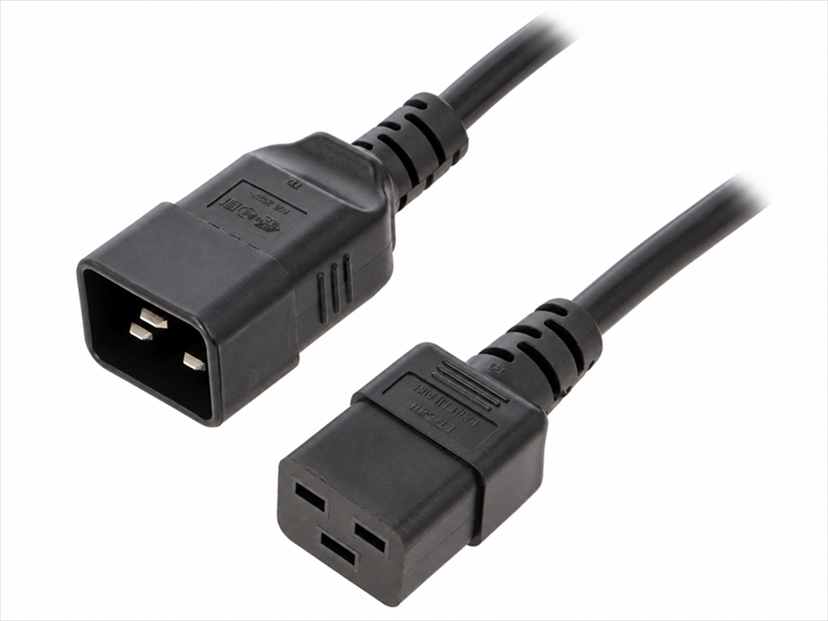 WN113-3-15-1B.jpg LIAN DUNG WN113-3-15-1B Power Cable, IEC C19 to IEC C20, 1 m - Image 1