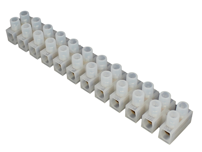 20.007.0045X2.jpg ATC 20.007.0045 PE Terminal Block, 6 A, 6 mm², White, Pack of 2 - Image 1