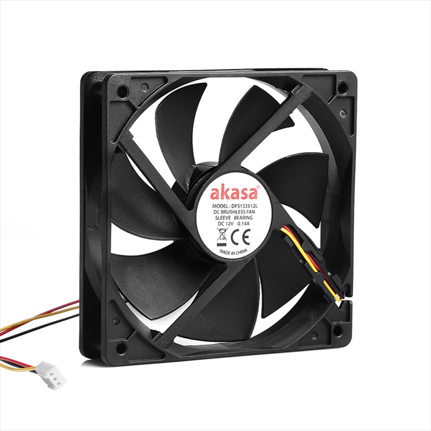 DFS122512L.jpg AXIAL DC FAN 120X120X25mm 22.52dBA 0.14A - Image 1