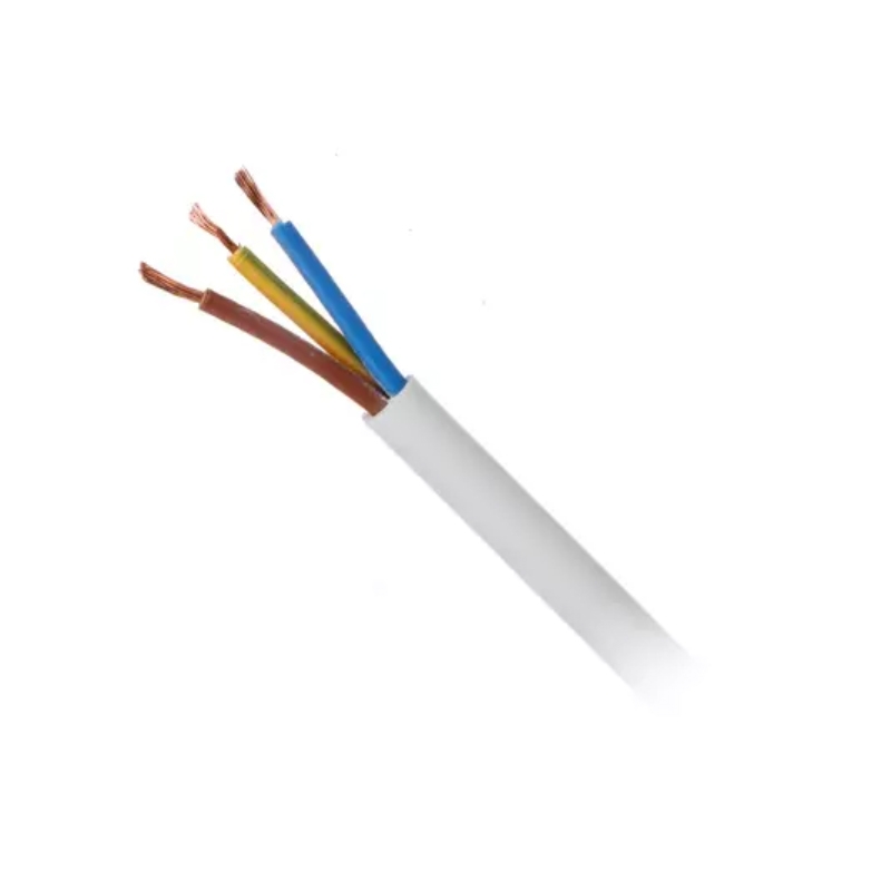 PVC3X2.50WHX1M.jpg PVC 3X2.50mm power cable white X1meter - Image 1