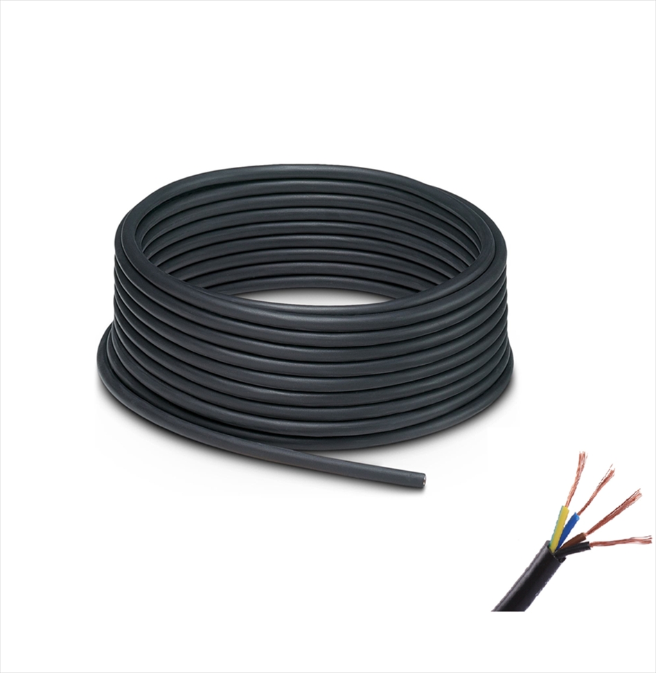 PVC4X1.0BLKX100M.jpg PVC 4X1.0MM power cable black X100meters - Image 1