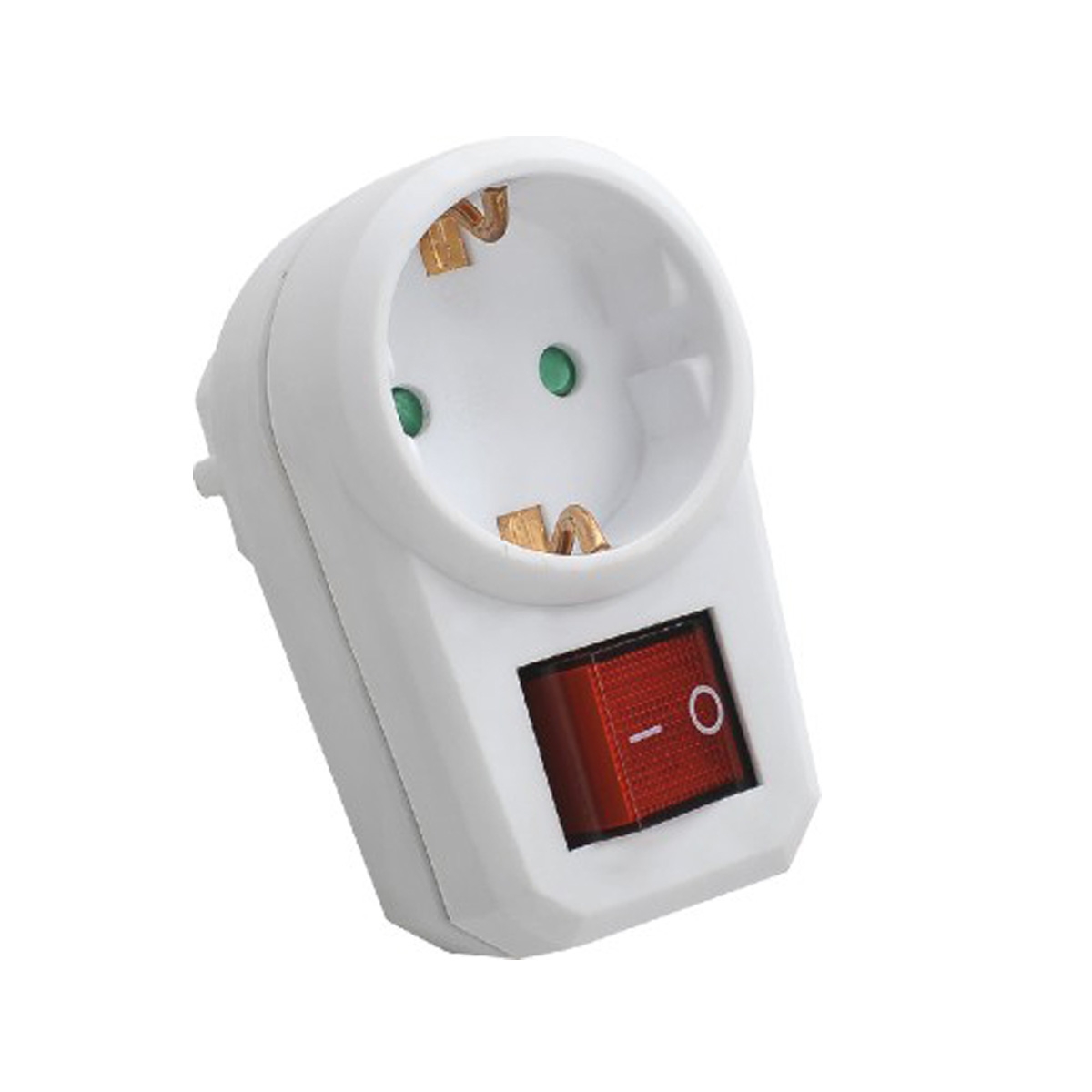 SQ-GBK-01.jpg SCHUKO PLUG TO SOCKET WITH POWER SWTCH 16A - Image 1