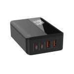 LDNIO A4809C Desktop USB Charger, 100 W, 2 USB-C and 2 USB-A, Digital Display