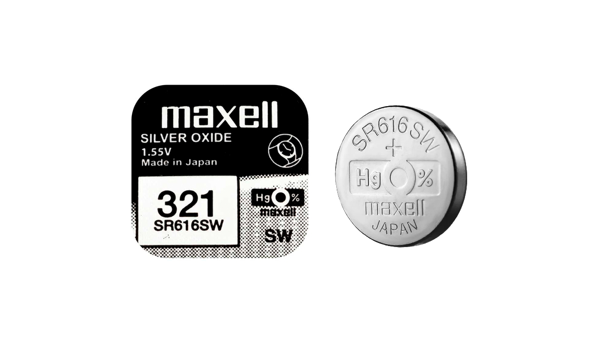 SR616S-MAXELL.jpg 321-SR616SW BATTERY WATCH SILVER 1.55V MAXELL - Image 1