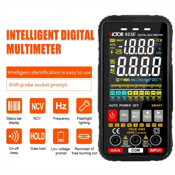 VC-923E.jpg DIGITAL MULTIMETER AC/DC /RES/CAPAC./FREQ./BUZ - Image 1